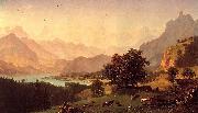 Albert Bierdstadt Bernese Alps oil